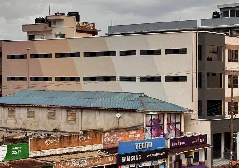 Four-storey mixed-use block with retail, offices and banking hall in Migori